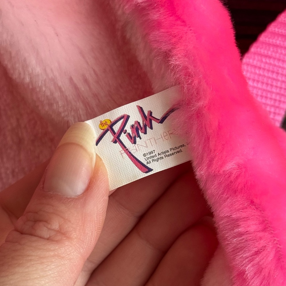 RARE Vintage 1997 Pink Panther plush backpack - Picture 3 of 4